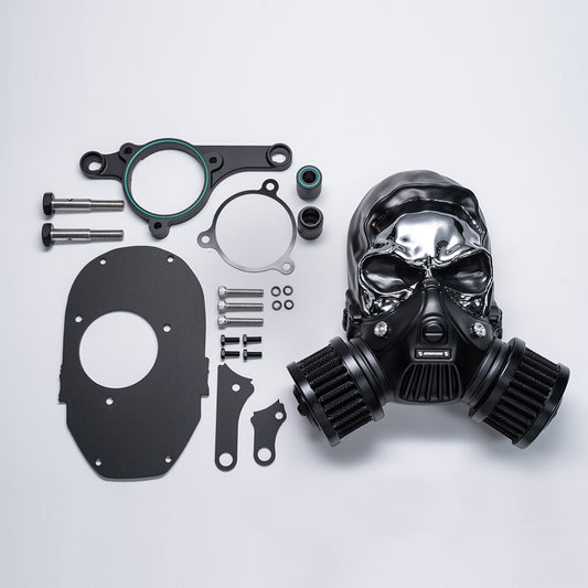 GASHOO SKULL - High-Flow Air Filter for V-Twin Motorcycles