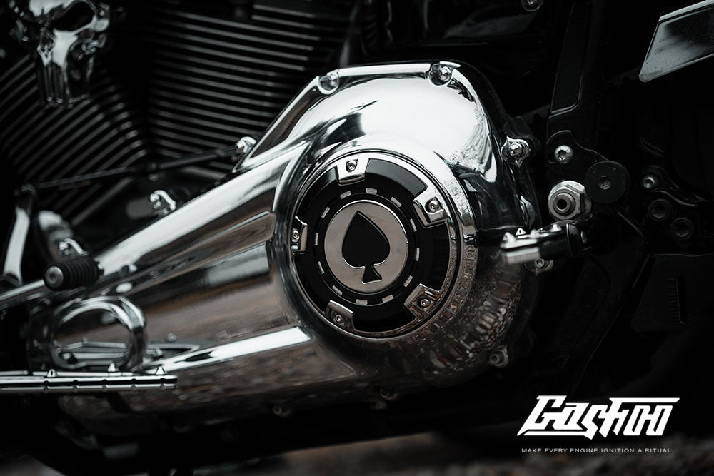 GASHOO ACE OF SPADES – Clutch Cover for V-Twin Engines