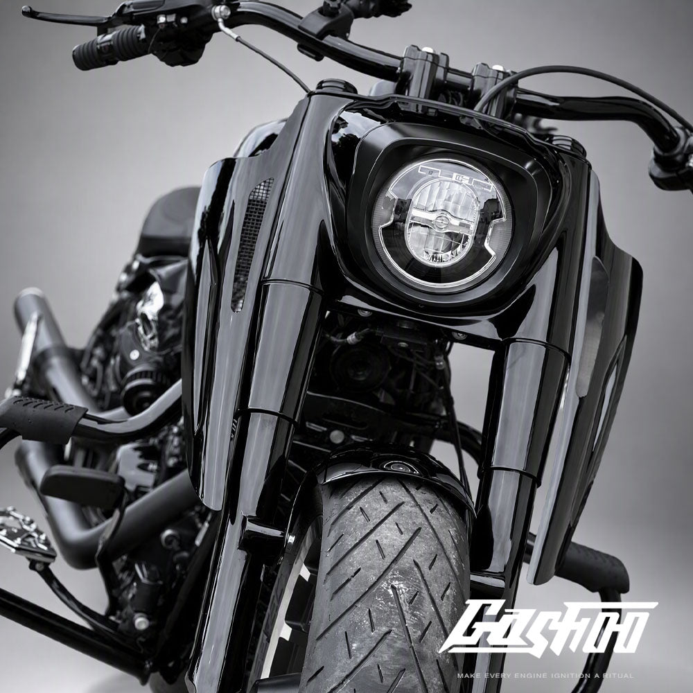 Pre-Order｜GASHOO Heavy-Duty Fork Spoiler Covers for 2018–2026 Fat Boy