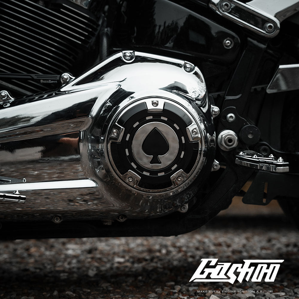 GASHOO ACE OF SPADES – Clutch Cover for V-Twin Engines