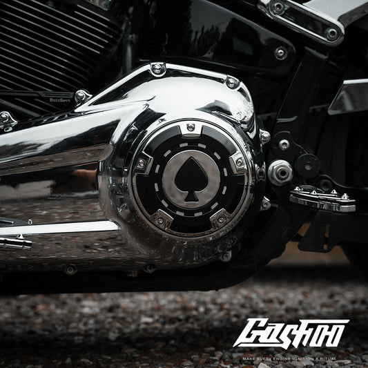 GASHOO ACE OF SPADES – Clutch Cover for V-Twin Engines