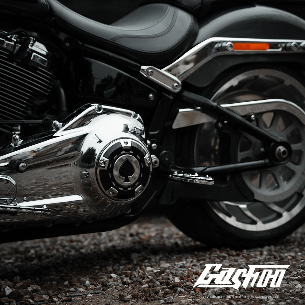 GASHOO ACE OF SPADES – Clutch Cover for V-Twin Engines