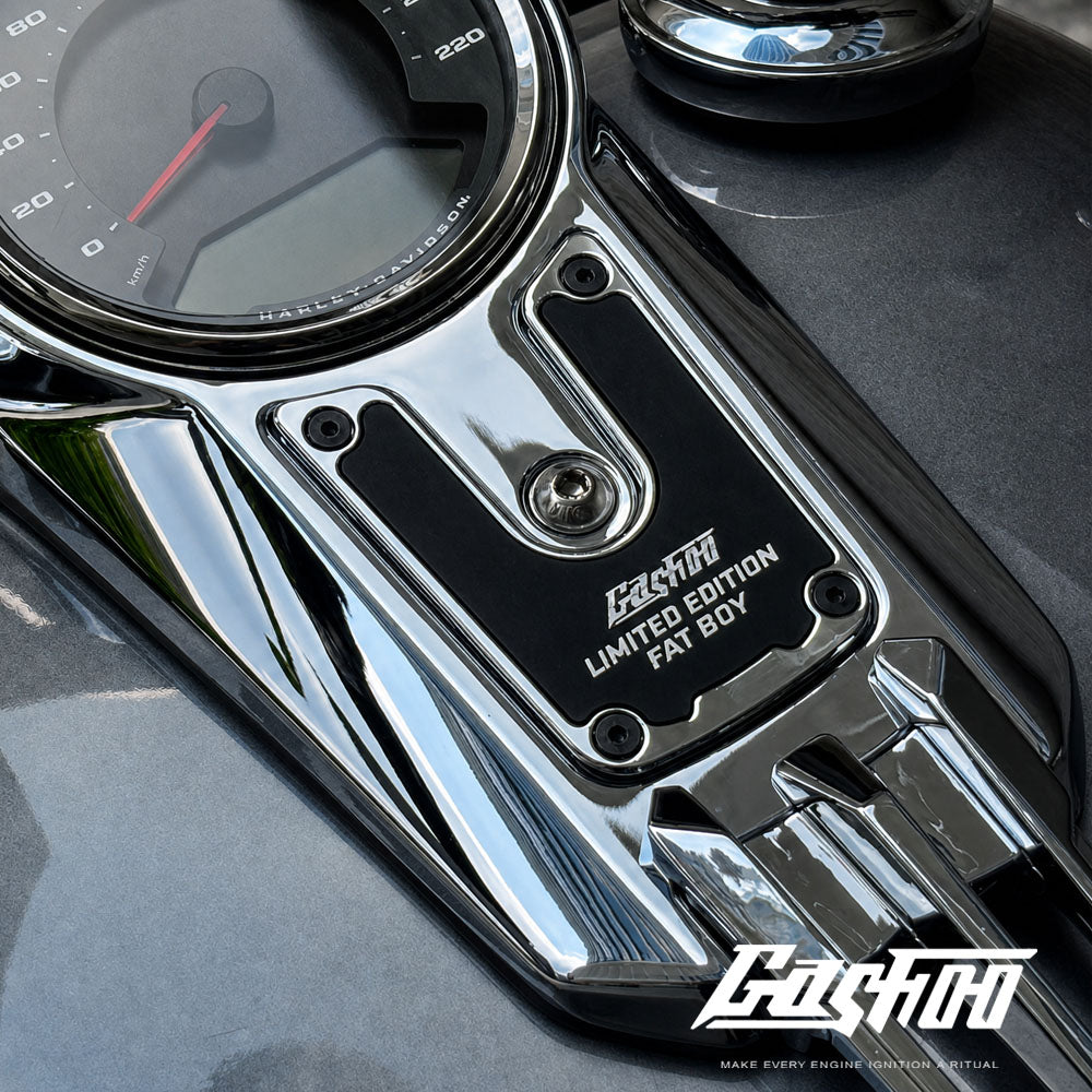 GASHOO Metal Console Tank Bib Strap for M8 Fat Boy