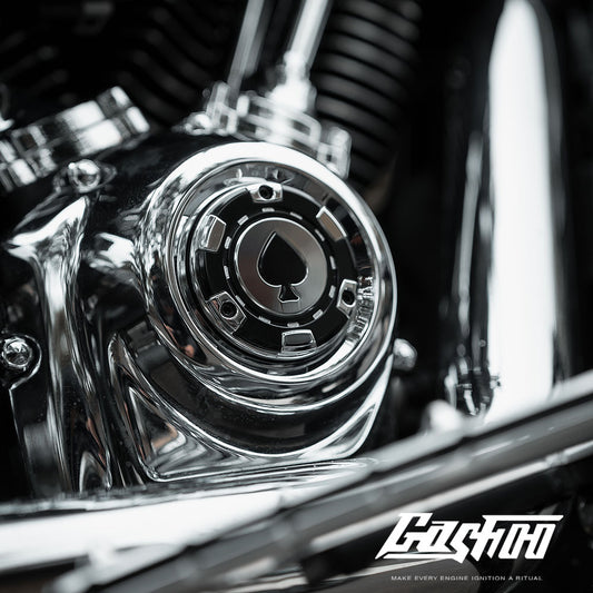 GASHOO ACE OF SPADES - Engine Timing Cover for V-Twin Engines