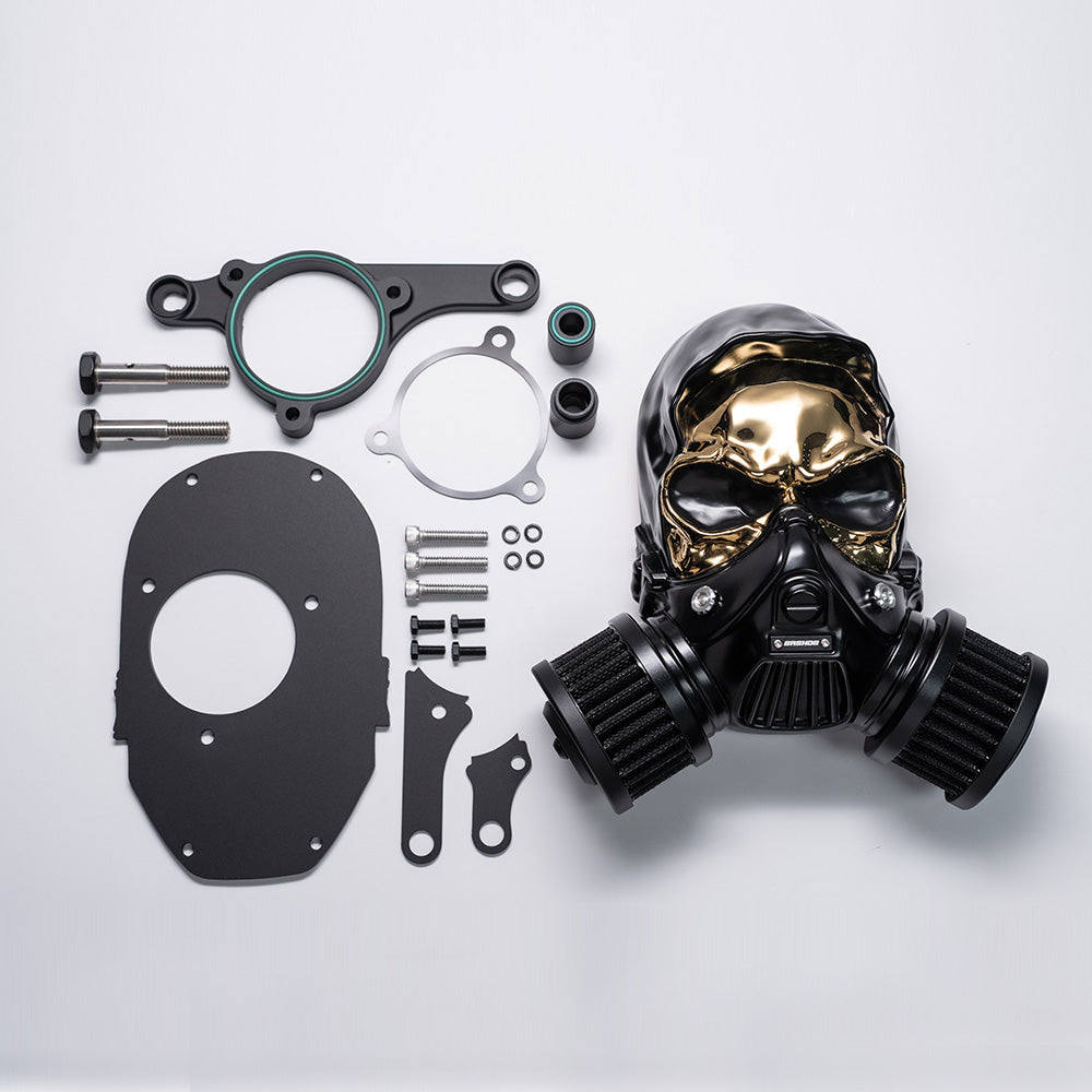 GASHOO SKULL - High-Flow Air Filter for V-Twin Motorcycles
