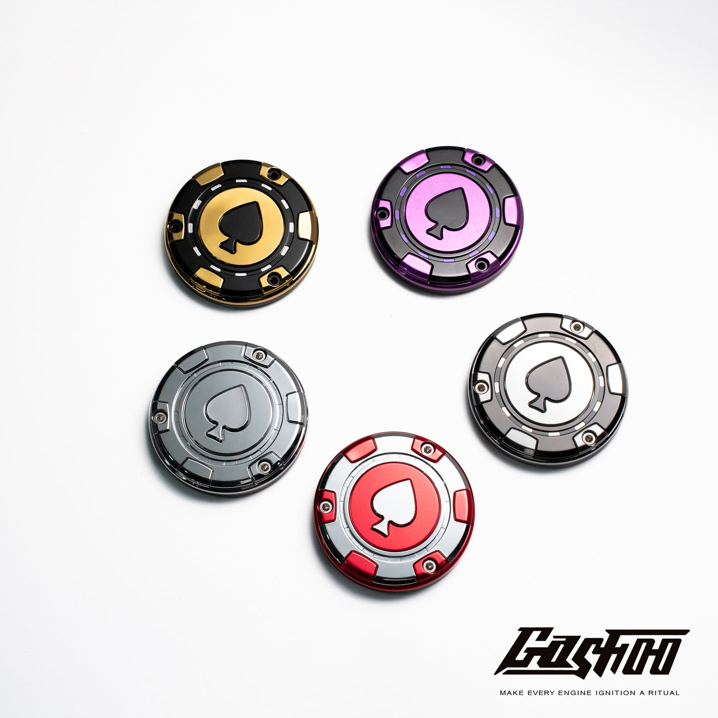 GASHOO ACE OF SPADES - Engine Timing Cover for V-Twin Engines